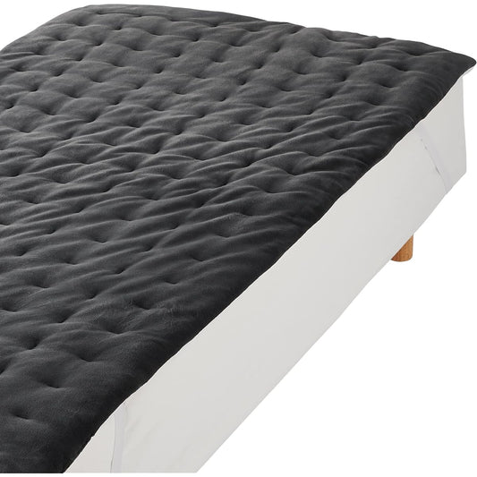 MUJI Warm fiber thick pad that doesn't get stuffy Dark gray Double 140 x 200 cm 12089490 [30-day trial available]