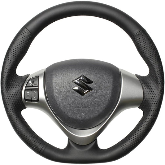 REAL Steering [Every Wagon (DA17W)/Scrum Wagon (DG17W)] All Leather/Black Stitch MR31-LPB-BK-EVR