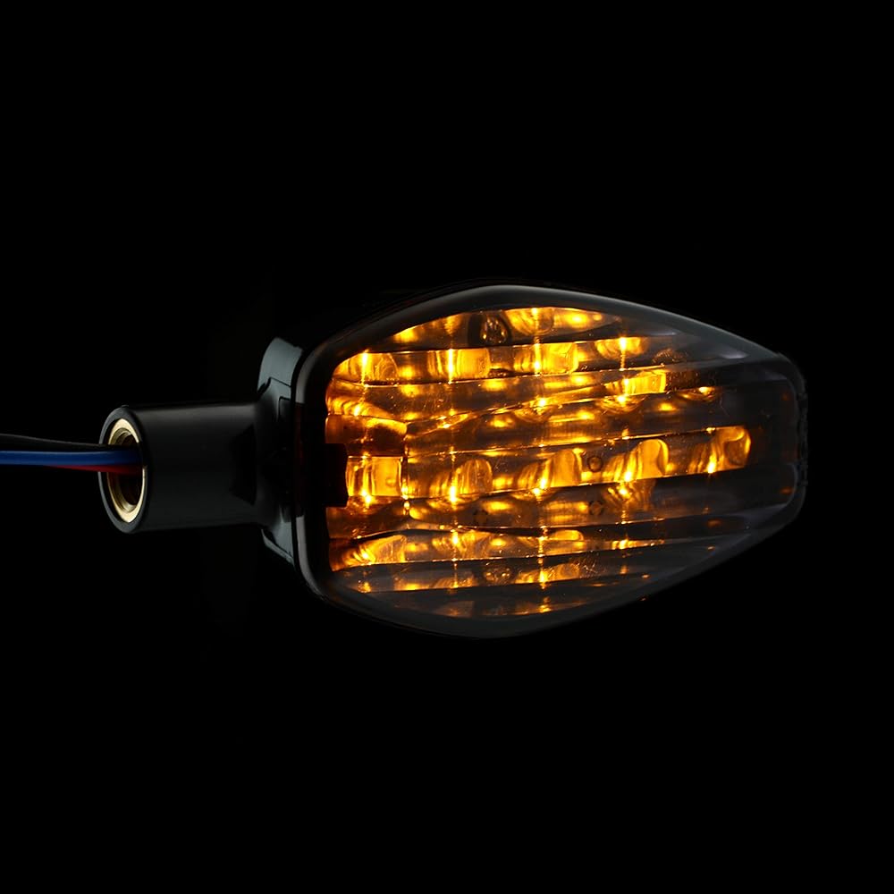 POSH Motorcycle Supplies Motorcycle LED Turn Signal Model Kit GROM /MSX125 Black Body/Smoke Lens Lightweight LED Turn Signal 059453-06