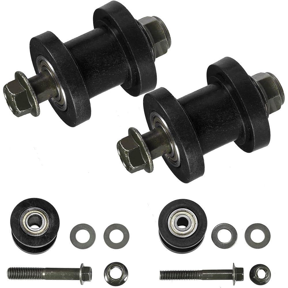 HTBCCHB 8mm and 10mm Chain Roller Pulley Tensioner Wheel Guide Motorcycle Mini Bike ATV 125cc 140cc 160cc SSR XR125 CRF50 KLX110 Pit Star Pit Dirt Bike Parts (Black)