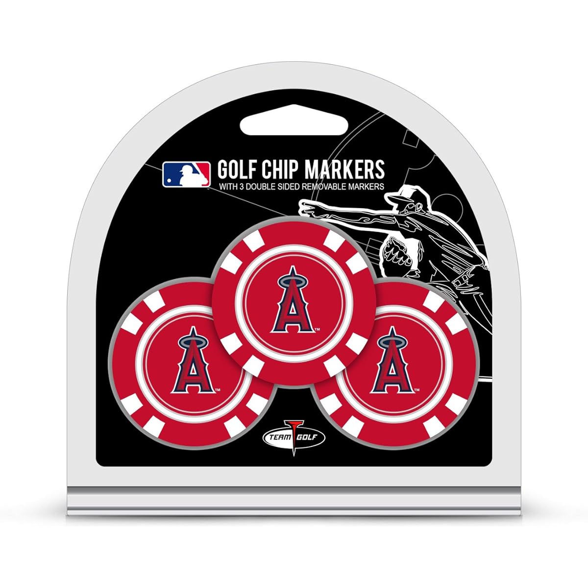 MLB Los Angeles Angels Golf Chip Ball Marker Pack of 3