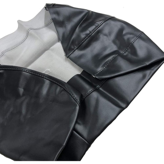 Honda Broad Cabina 50cc/90cc with tension string Exclusively designed seat cover Made in Japan (thick fabric) [Fabric color: Black/Stitching: Transparent] Reupholstery type CHRIS-HCH1083-C10B36