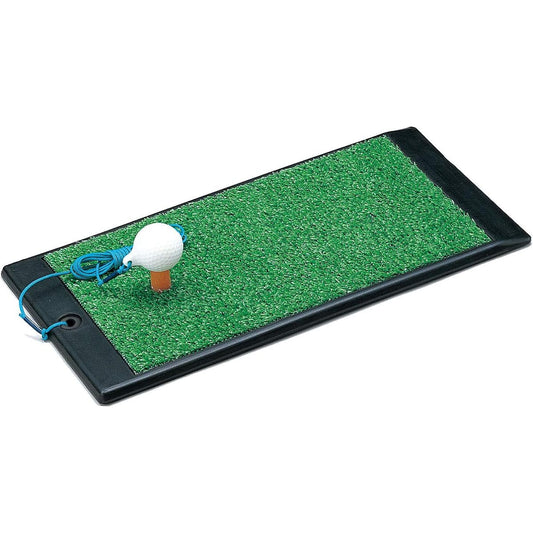 Tabata Golf Shot Mat, Golf Practice Mat, Puncher with Rubber Sponge, Wood Only