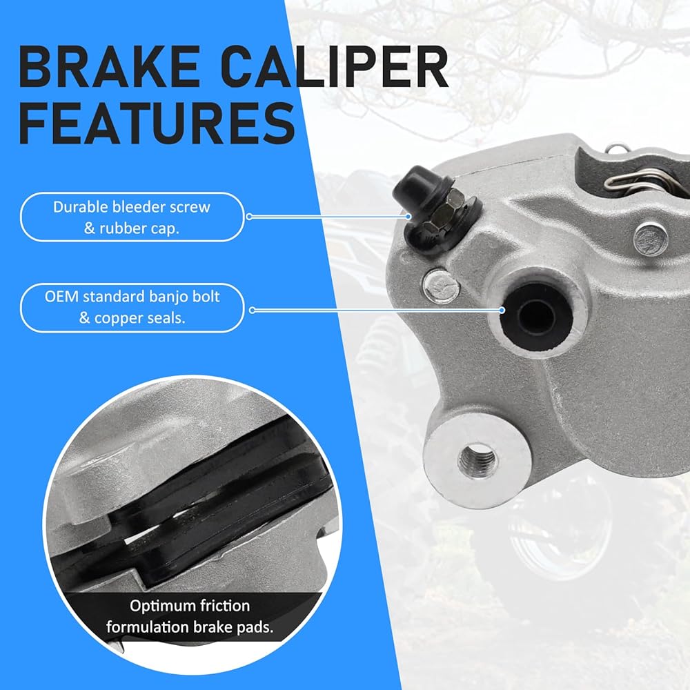 M MATI Front left or rear right brake with caliper pad 0402-011 ARCTIC CAT ATV ARCTIC ATV 250 375 454 500 500
