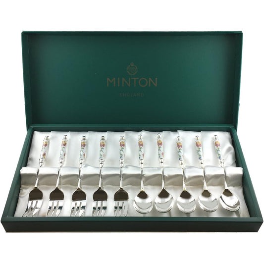MINTON Haddon Hall (Short Handle) Teaspoon/Cake Fork 10pcs.Set Silver Specification HH004S