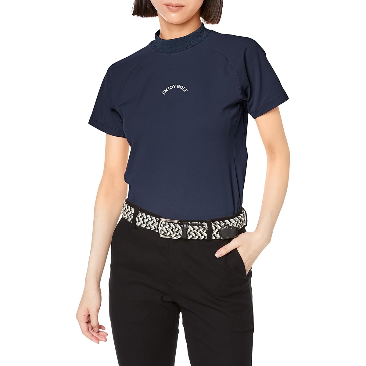 [PUMA] Women's Golf Shirt [PUMA GOLF] Women's Short Sleeve Mock Neck/622463 [Model worn by Puma golf contract professional]