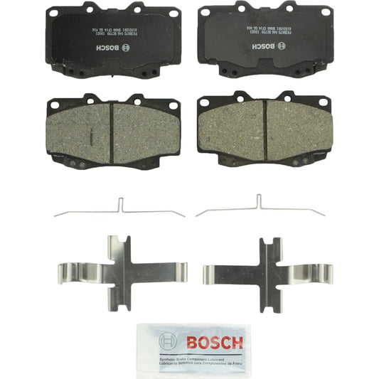 BOSCH BC799 QUIETCAST Premium Ceramic Disc Brake Pad Set for Toyota 2006-2011 HILUX, 1999-2004 TACOMA Front
