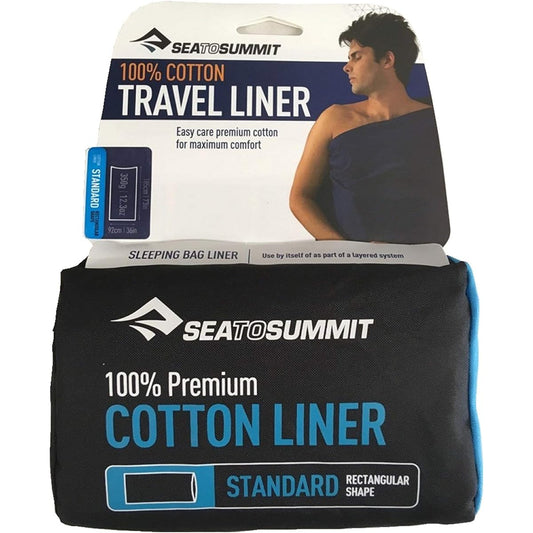 SEA TO SUMMIT Premium Cotton Travel Liner Standard Green