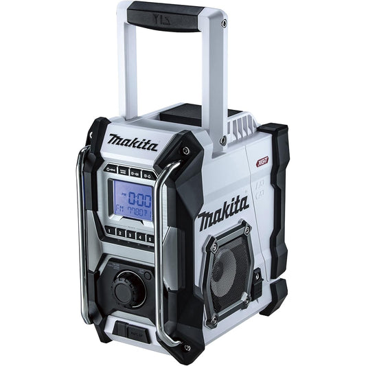 Makita Rechargeable Radio (White) 40Vmax Main Unit Only/Battery and Charger Sold Separately MR001GZW