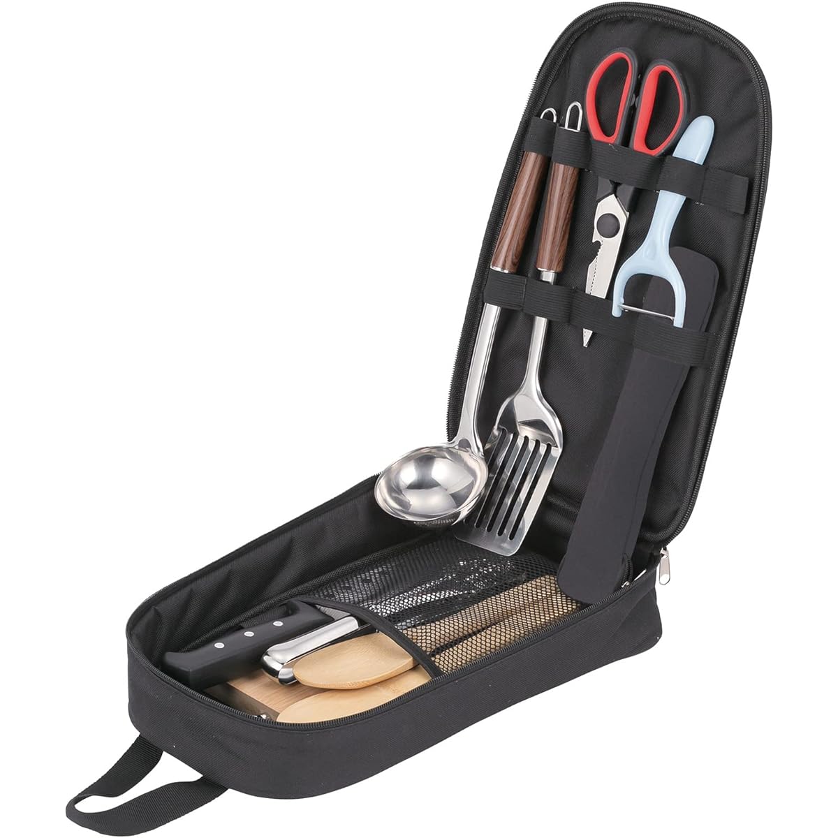 Takeda Corporation [Cookware/Outdoor Set] Black 21.5 x 36 x 7cm Outdoor Kitchen Tool Set ADKC-14ST