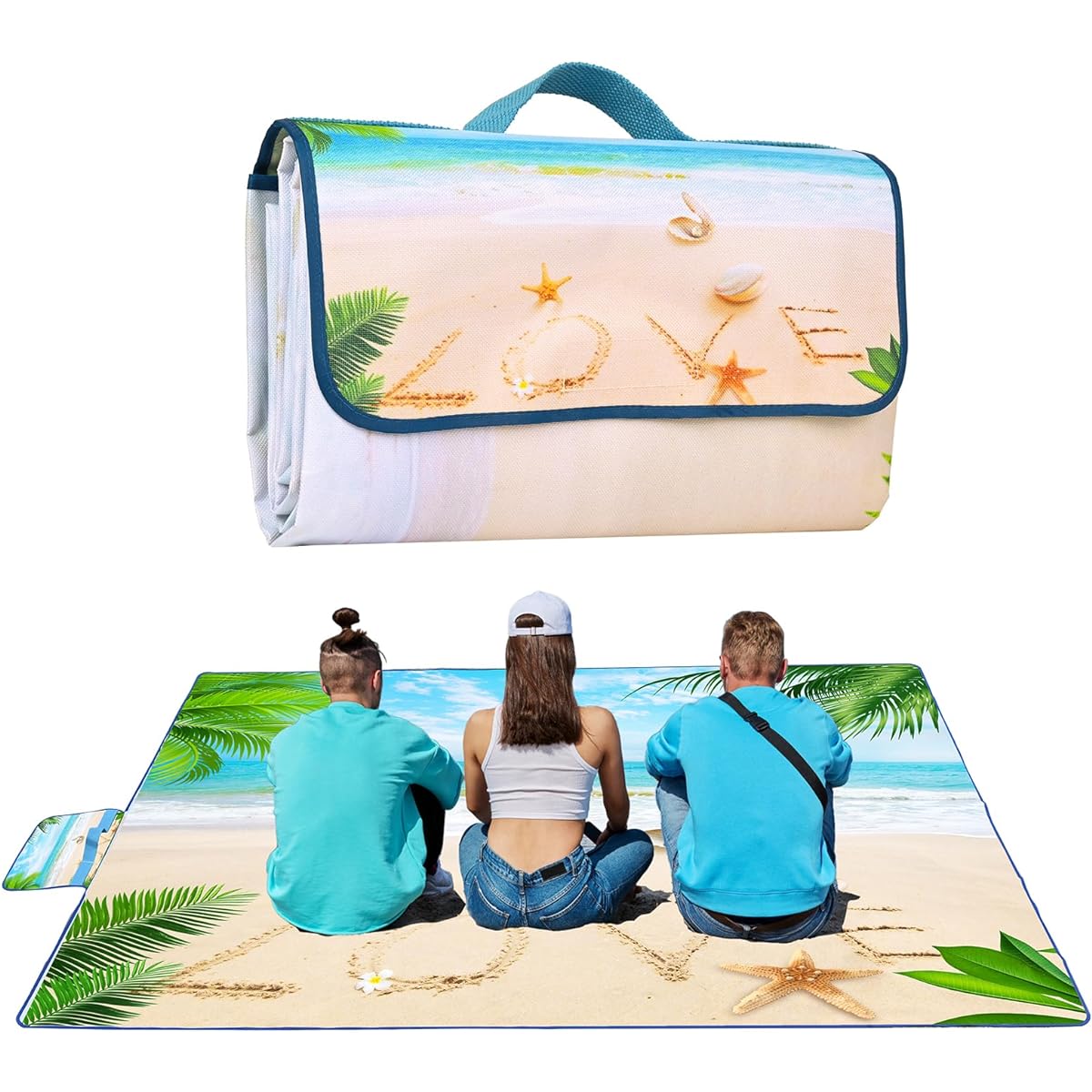 Leisure Sheet, Large Waterproof Pool Mat, Beach Mat, Thick Folding Picnic Sheet, Picnic Mat, Portable, For Cherry Blossom Viewing, Excursions, Outdoors, Travel, Family, Concerts