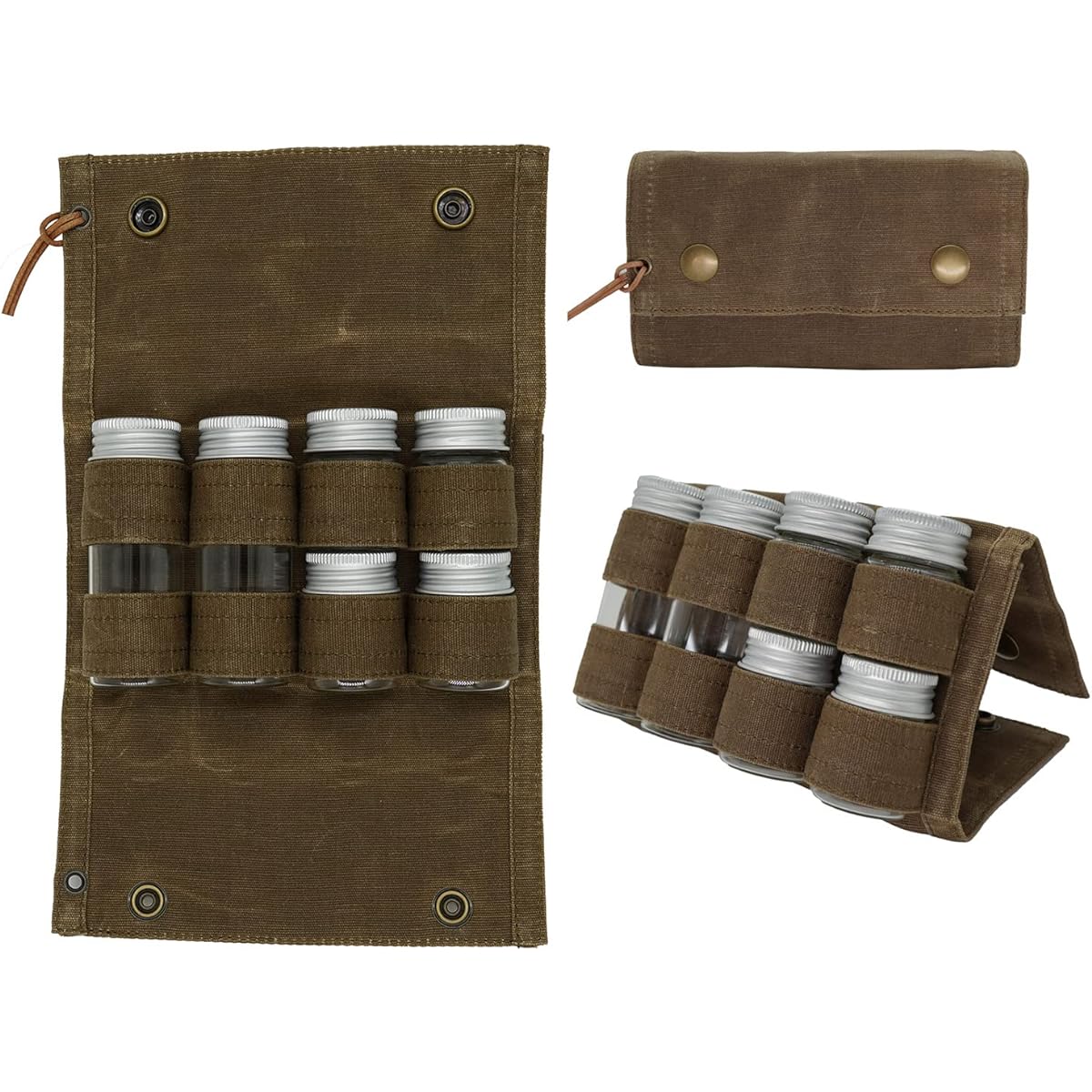 6 Containers BBQ Seasoning Container Seasoning Pot Outdoor Seasoning Container Glass Spice Jar Picnic Spice Bottle Kitchen Seasoning Can Camping Spice Box Storage Container Portable Outdoor Camping Seasoning Jar Grill Liquid Soy Sauce Storage Bag (6pcs-B