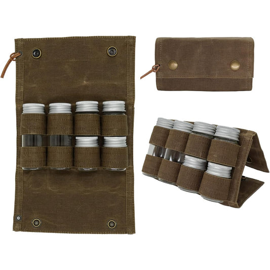 6 Containers BBQ Seasoning Container Seasoning Pot Outdoor Seasoning Container Glass Spice Jar Picnic Spice Bottle Kitchen Seasoning Can Camping Spice Box Storage Container Portable Outdoor Camping Seasoning Jar Grill Liquid Soy Sauce Storage Bag (6pcs-B