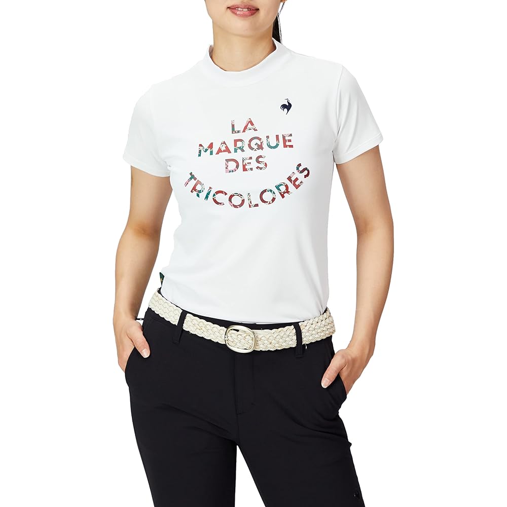 [Le Coq Sportif] 22 Fall/Winter Model Golf Short Sleeve Shirt Mock Neck Sweat Absorbent Quick Drying Stretch UPF50 Women's