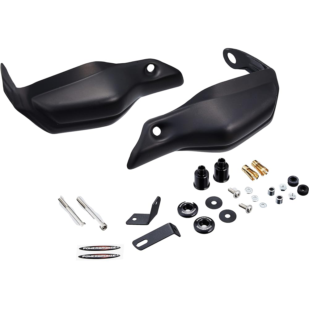 Powerbronze Hand Guard MT-07 (14-) Resin Left and Right Set Matte Black Knuckle Guard 380-Y105-070