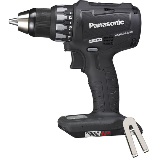 Panasonic Rechargeable Drill Driver EZ74A2 Dual (14.4V/18V Compatible) Rotation Speed Setting Function Siding φ80mm (at 18V) IP56 Main Unit Only (Battery Pack, Charger, Case Sold Separately) Black EZ74A2X-B