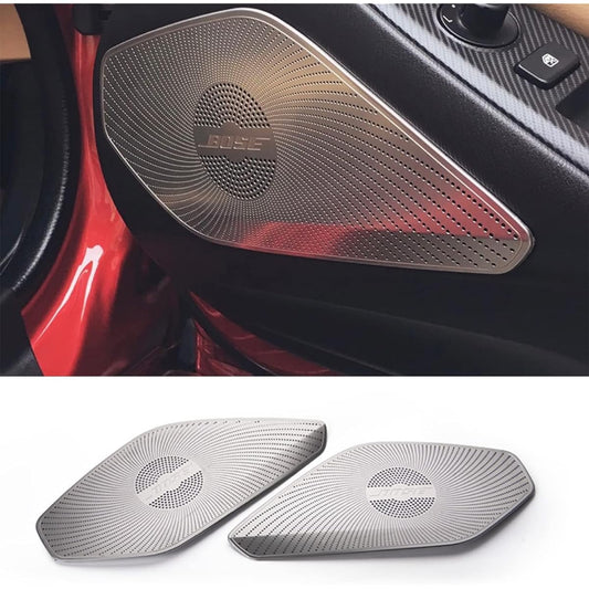 Suitable for Mazda Roadster Roadster FR ND Series (Mazda MX-5) 2016-2023 Aluminum Alloy Car Interior Door Side Speaker Horn Trim Cover Car Accessories