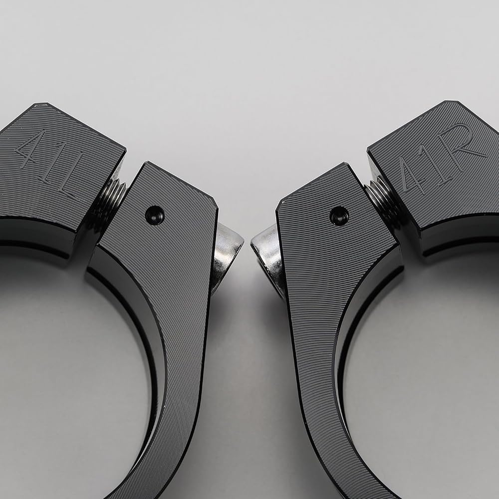 Daytona Machined Separate Handle Clamp Left and Right Set Fork Diameter φ41mm Black 69451