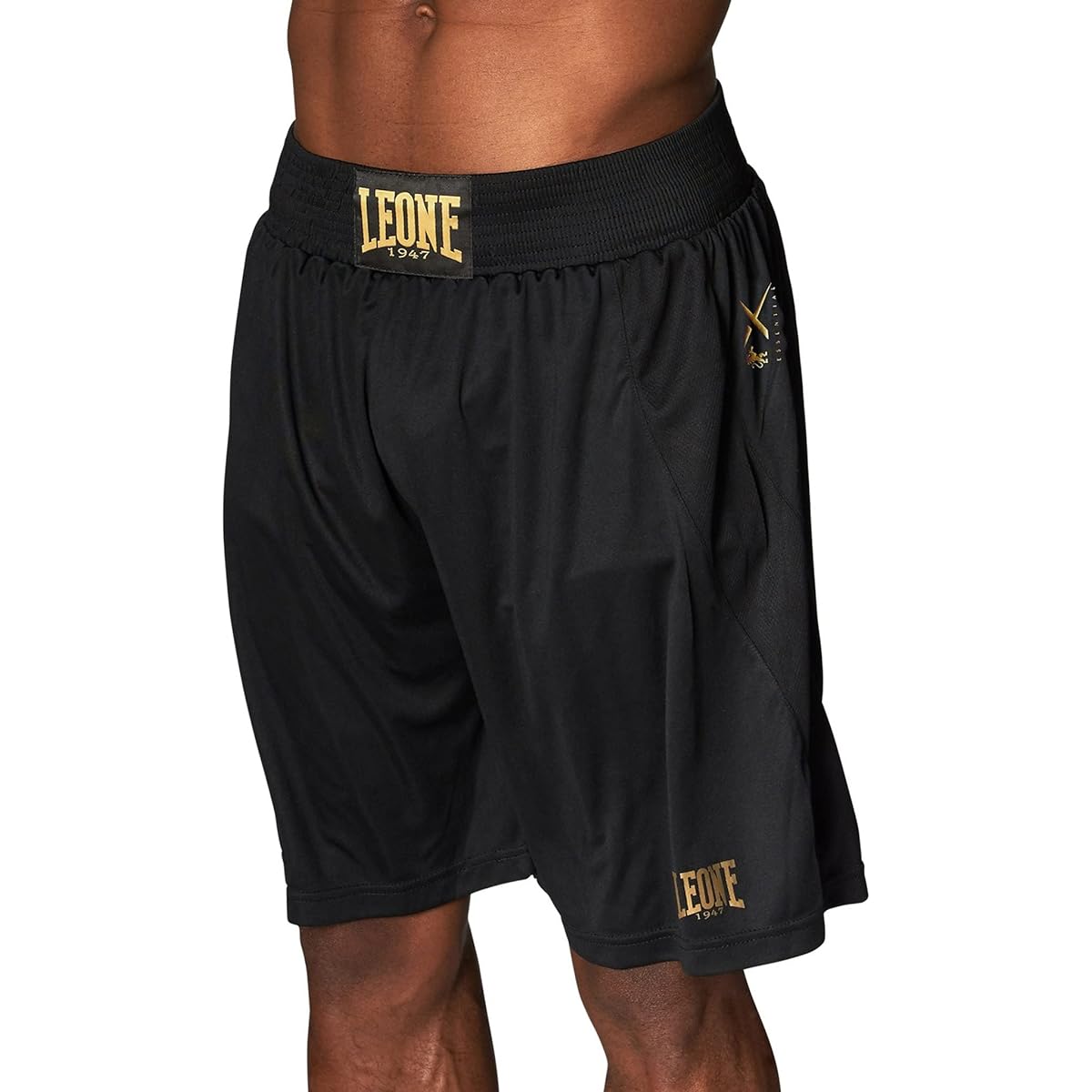 LEONE 1947 Boxing Shorts Unisex [ESSENTIAL BOXING SHORTS] Lightweight Training Wear Elastic Waist ABE11 [Genuine Product]