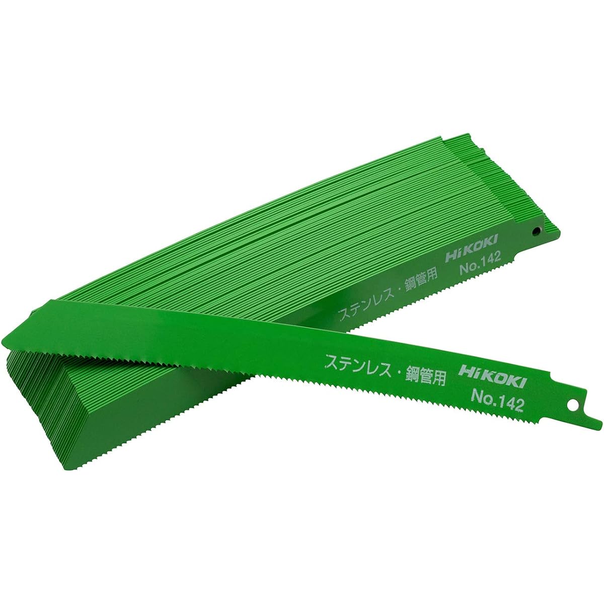 HiKOKI Curved Saber Saw Blade Reciprocating Saw Blade No.142 Total Length 200mm 14 threads/inch 50 pieces 2mm or more Stainless Steel Tube 0000-3462