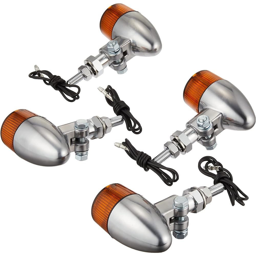 KITACO Turn Signal Kit YB-1/YB-1FOUR Rocket (Mini)/Aluminum Ground/Clear 830-0402033
