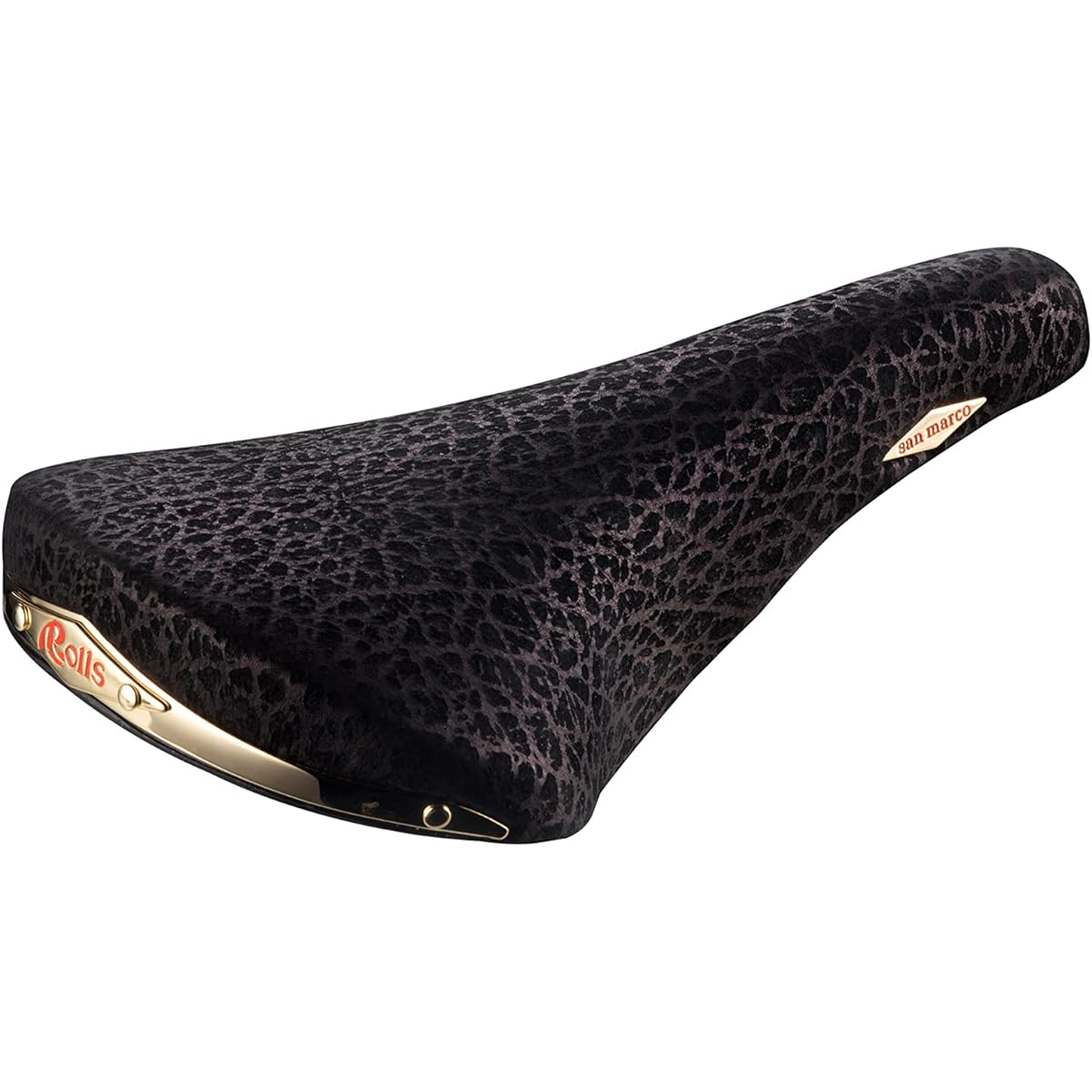 Selle Sanmarco Bicycle Road Bike Mountain MTB Saddle Rolls Black Reno Leather RINO 490C001 Black Reno Leather 282x143mm