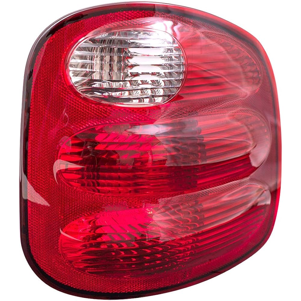 Driver and Passenger Taillights Tail Lamps with Red Lens Replacement for Ford Pickup Truck YL3Z13405AA YL3Z13404AA