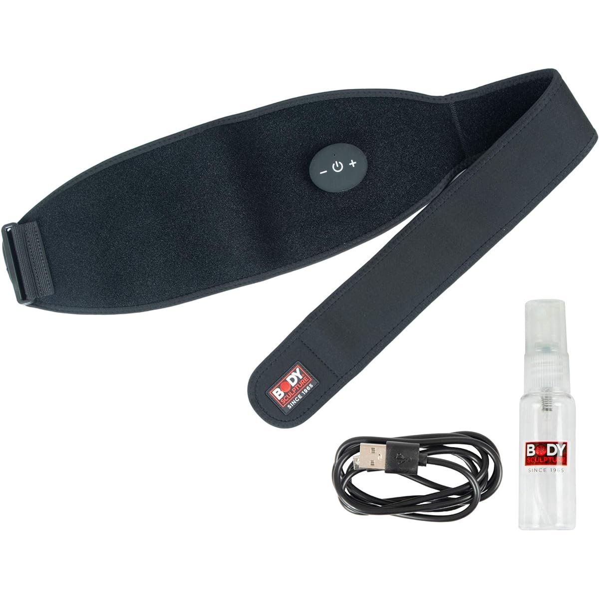 Body Sculpture EMS BODY FITTER [EMS that just sprays water, no gel pad required] Abdominal muscles, arms, calves, thighs training belt, USB rechargeable, 10 intensity levels, unisex, Japanese instructions, abdominal muscle belt