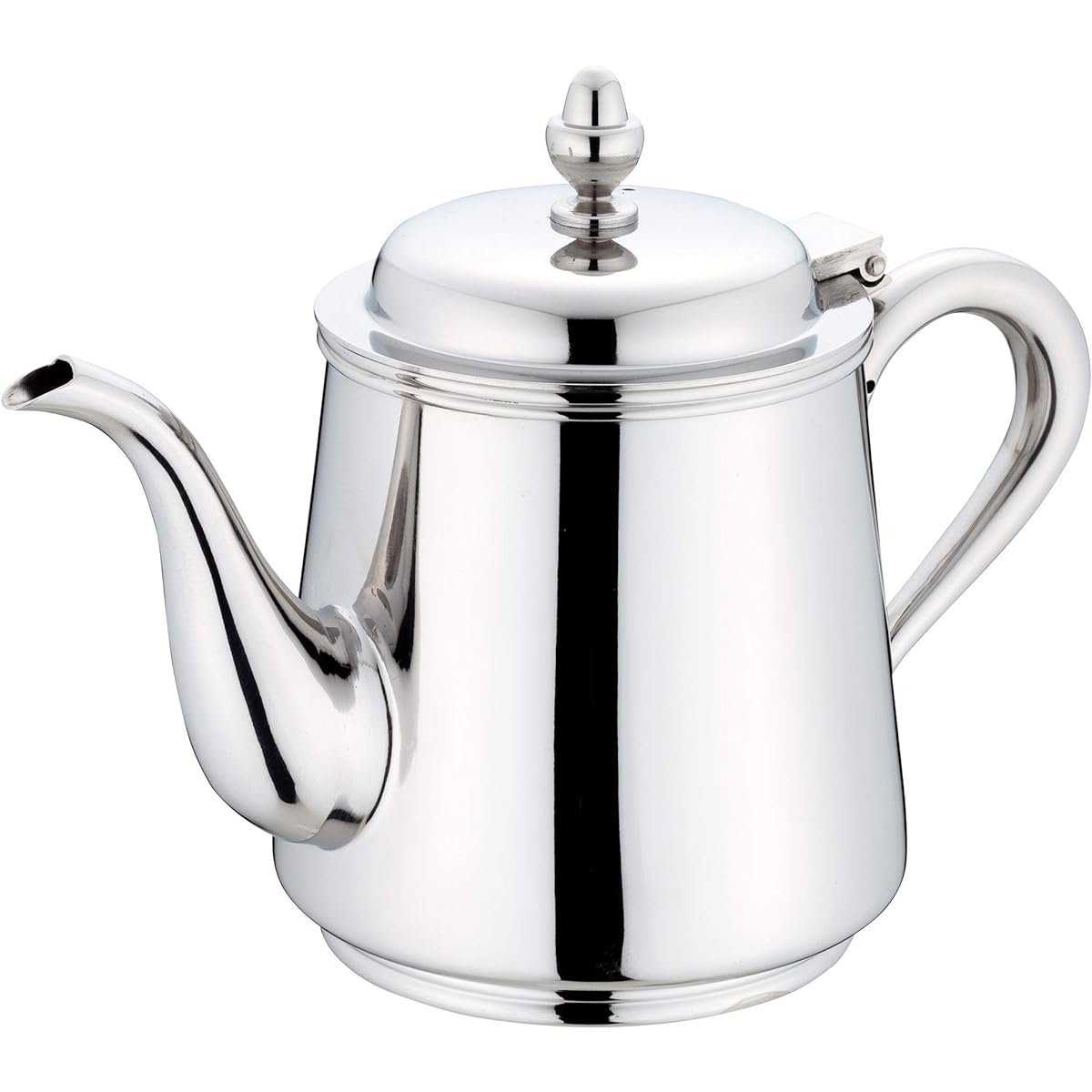 Sanpo Sangyo Teapot Silver for 3 People Kikubuchi Teapot 03021303