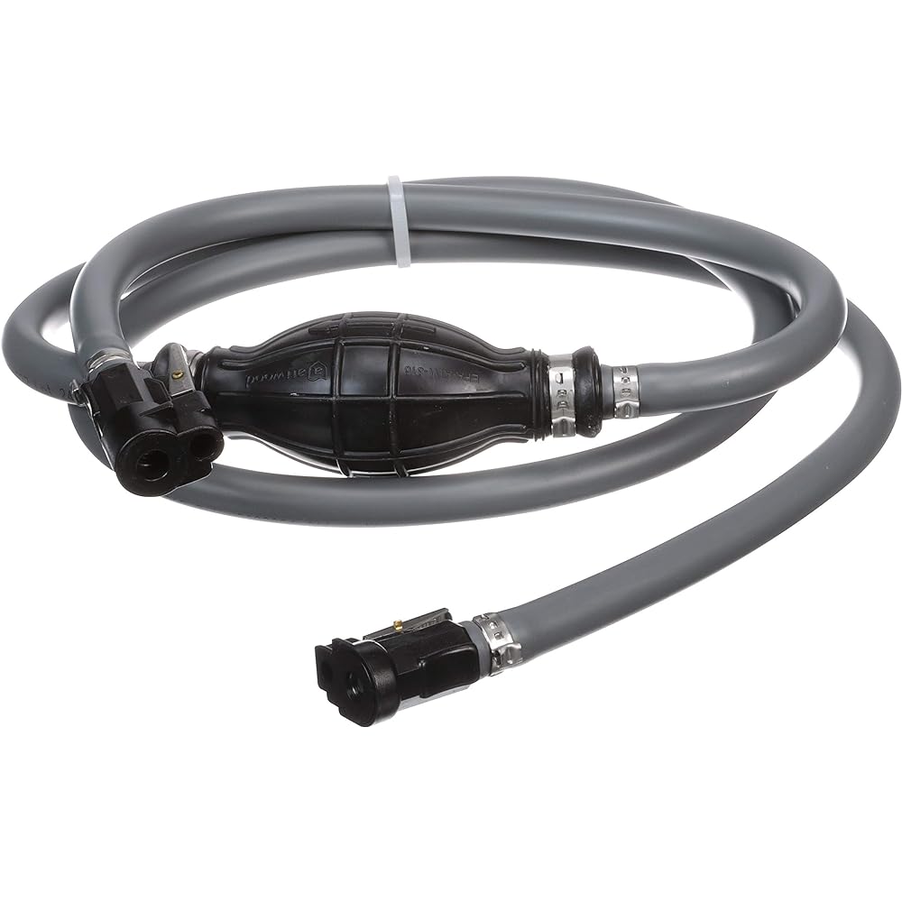 Seachoice Low Penetration Fuel Line Kit with High Output Primer Bulb, Mercury 3/8" X 7'