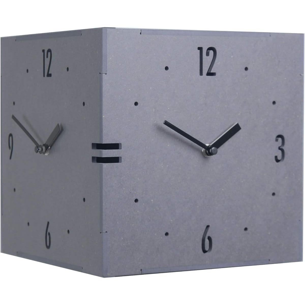 Corner double-sided clock handmade wooden double-sided wall clock fashionable wall clock Scandinavian clock interior