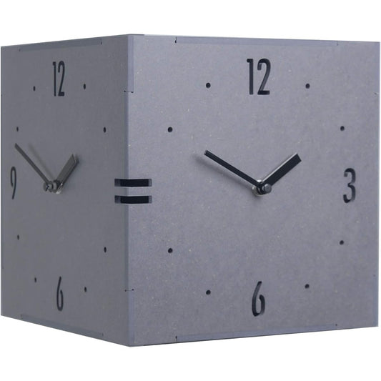 Corner double-sided clock handmade wooden double-sided wall clock fashionable wall clock Scandinavian clock interior