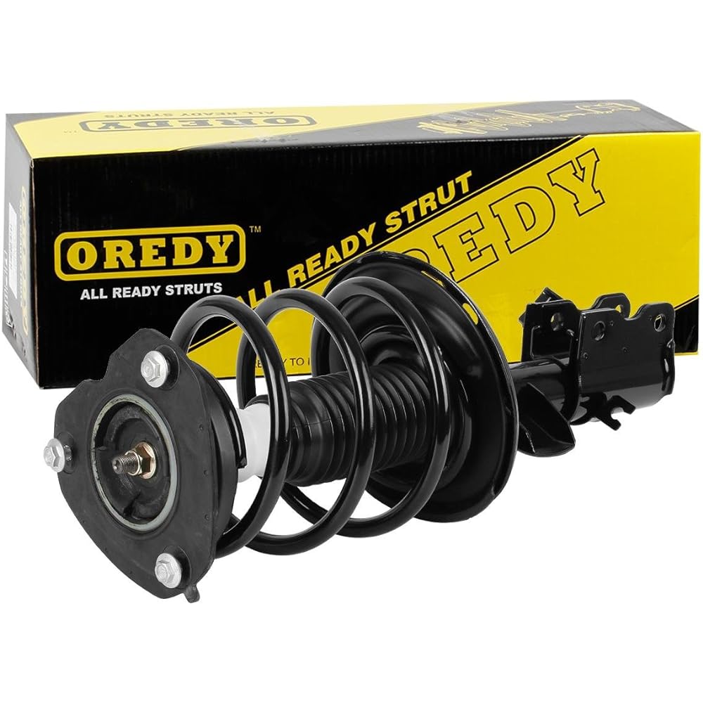 OREDY Front Pair Complete Strut Shock Coil Spring Nissan Ultima Ultima 4CYL 2.5L W/ABS 2007 2009 2010 2011#172392 172393 11612 1331839L ST8574R
