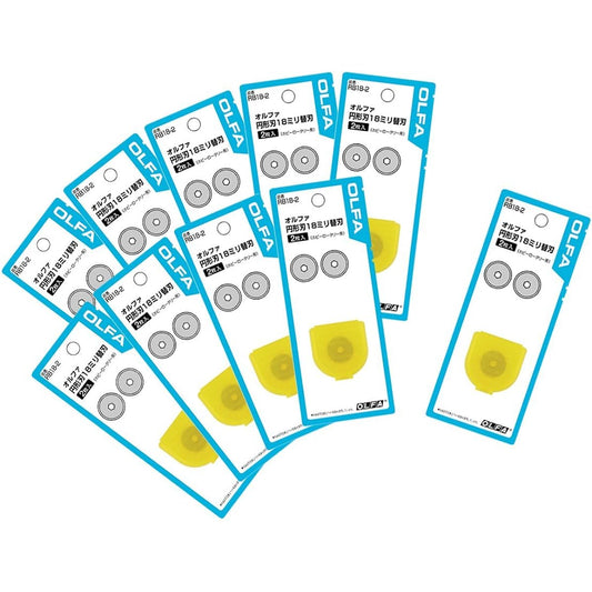 OLFA Circular Blade 18mm Replacement Blade 2 Pieces RB18-2 Set of 10