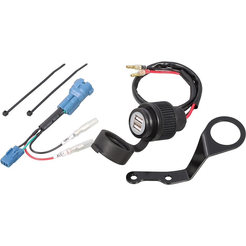 Kitaco 80-757-13010 USB Power Supply Kit, K-Tour 2 Ports, Monkey 125 (JB03)