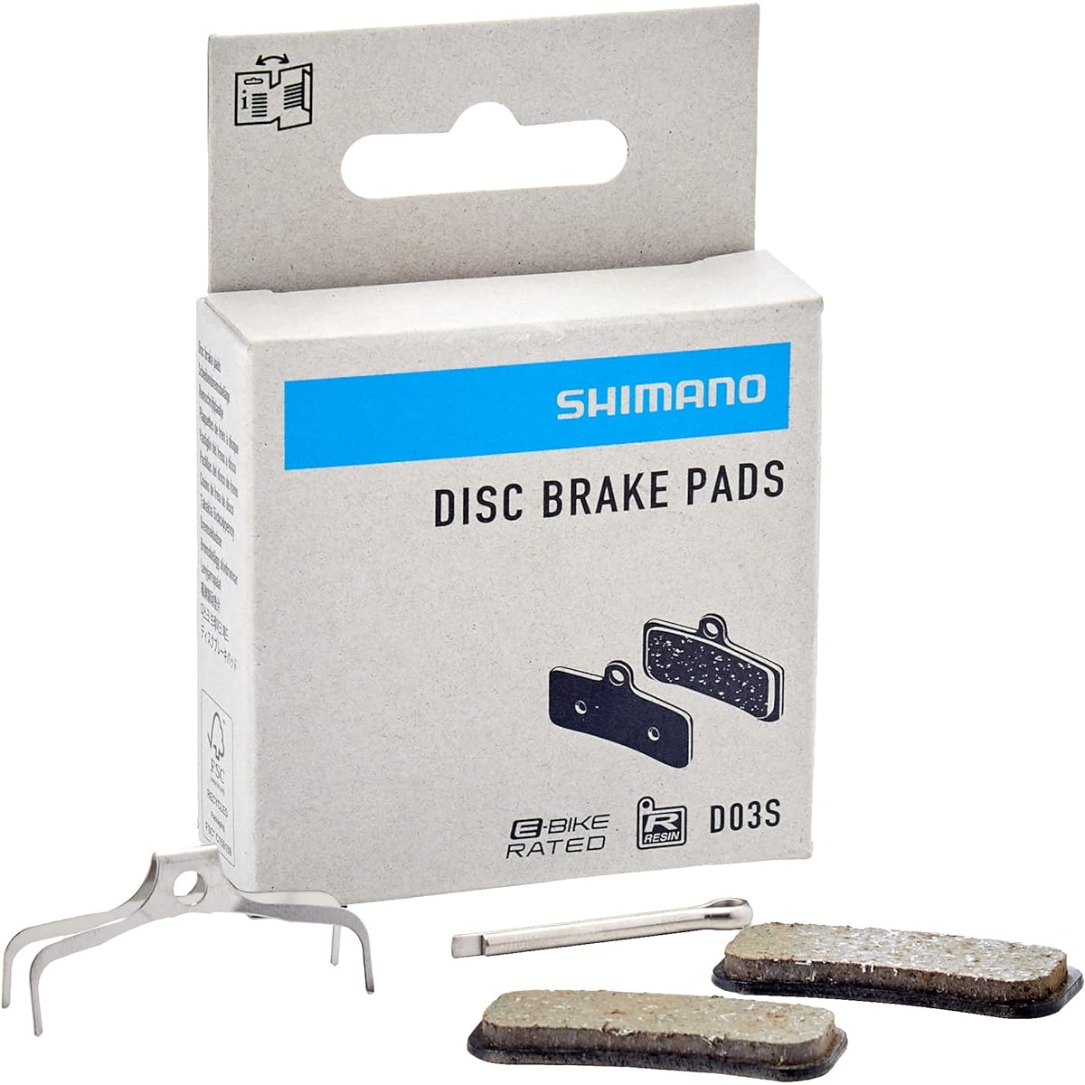 SHIMANO Repair Parts D03S Resin Pad & Presser Spring (With Cotter Pin) Pair BR-M8120 Y1XM98010