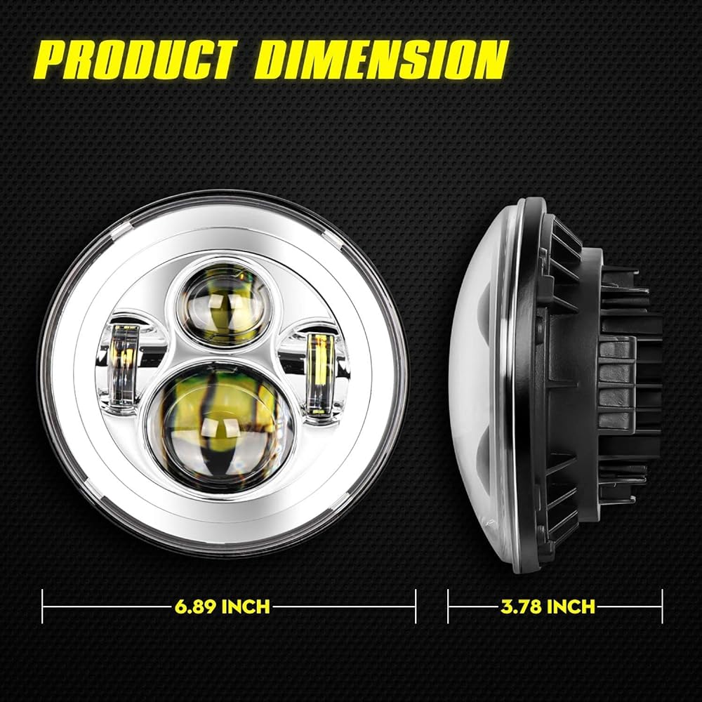 7 inch Round LED Headlight 4.5 inch Fog Pass Light Mount Ring Ring Herley Davidson Touring Road King Ultra Classic Electric Street Glide Tri CVO Heritage Silitage Silver