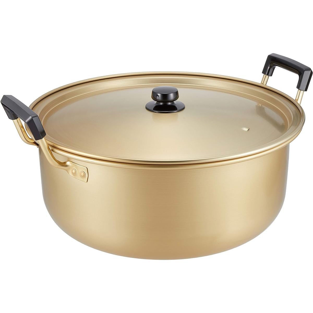 Hokuriku Aluminum Two Handed Pot 44cm [For Gas Fire Only] Lightweight Pure Oxalic Acid Full of Flavor Made in Japan