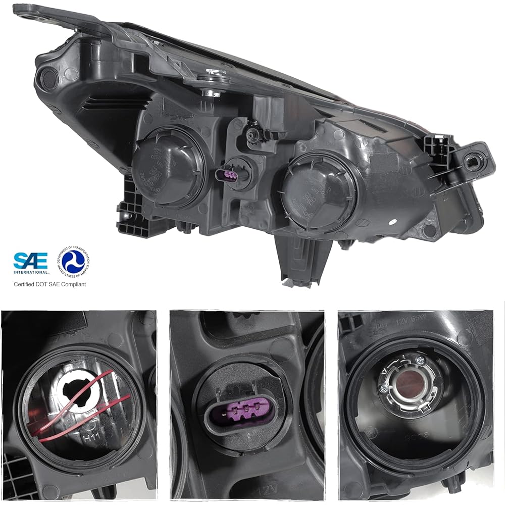 2009 2010 2011 2012 Chevrolet Traverse Headlight Head Lamp Direct replacement -Left (driver's seat) side
