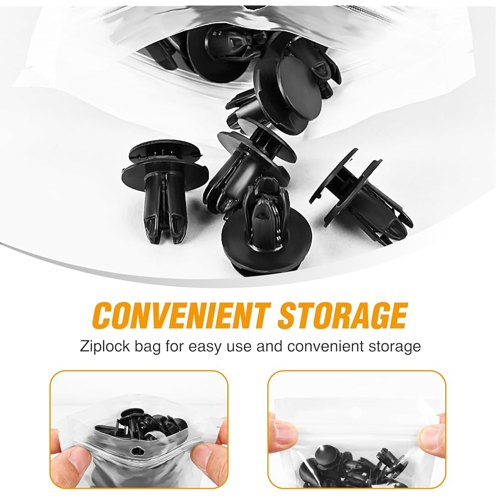 GOOACC 40PCS Fender Liner Retainer Clips 86595-2T500 Compatible with Hyundai Accent, Azera, Elantra, Equus, Genesis, Santa Fe, Sonata, Tucson, Veloster, Kia K900, Optima, Rio, Sedona, Soul, Sportage