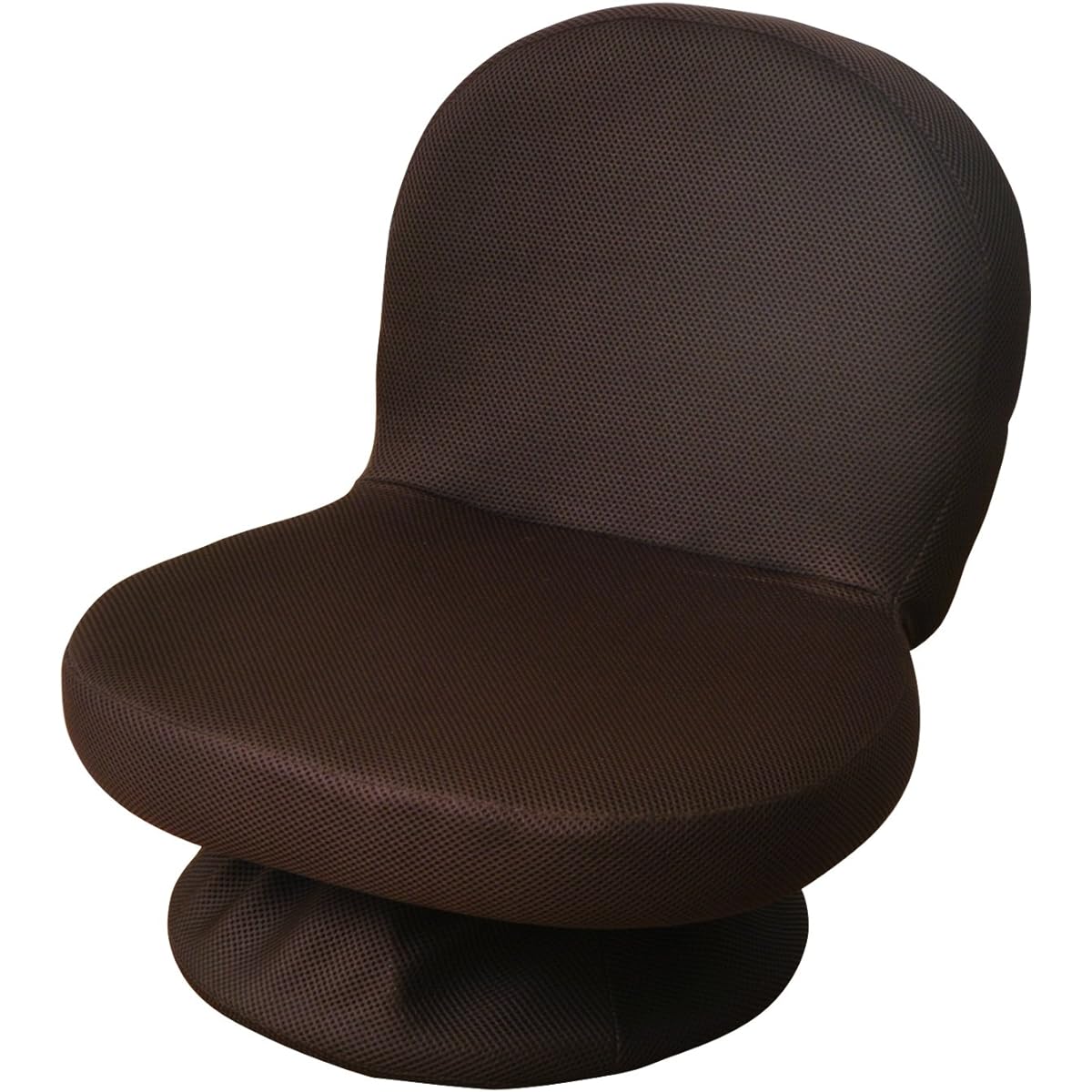 [Yamazen] Compact Swivel Chair, Cross-legged Chair, Tatami Chair, Foldable, for Kotatsu, Complete Product, Dark Brown SAGR-45(WDB)