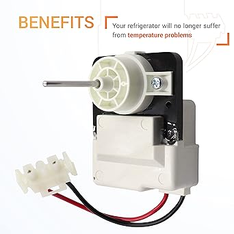 CANAMAX 242077702 Refrigerator Evaporator Fan Motor Premium Exchange parts FRIGIDAIRE & KENMORE Refrigerator A037888604 242077705 242077701 242219201