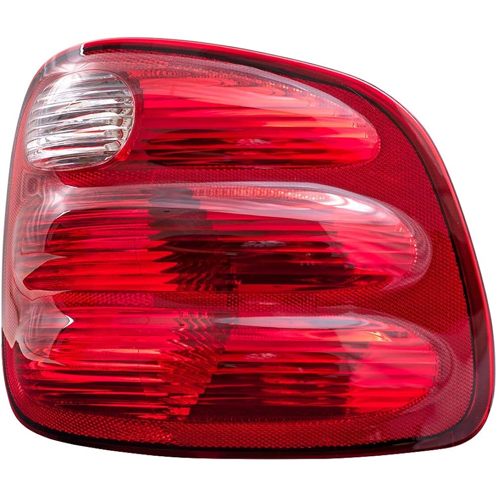 Driver and Passenger Taillights Tail Lamps with Red Lens Replacement for Ford Pickup Truck YL3Z13405AA YL3Z13404AA
