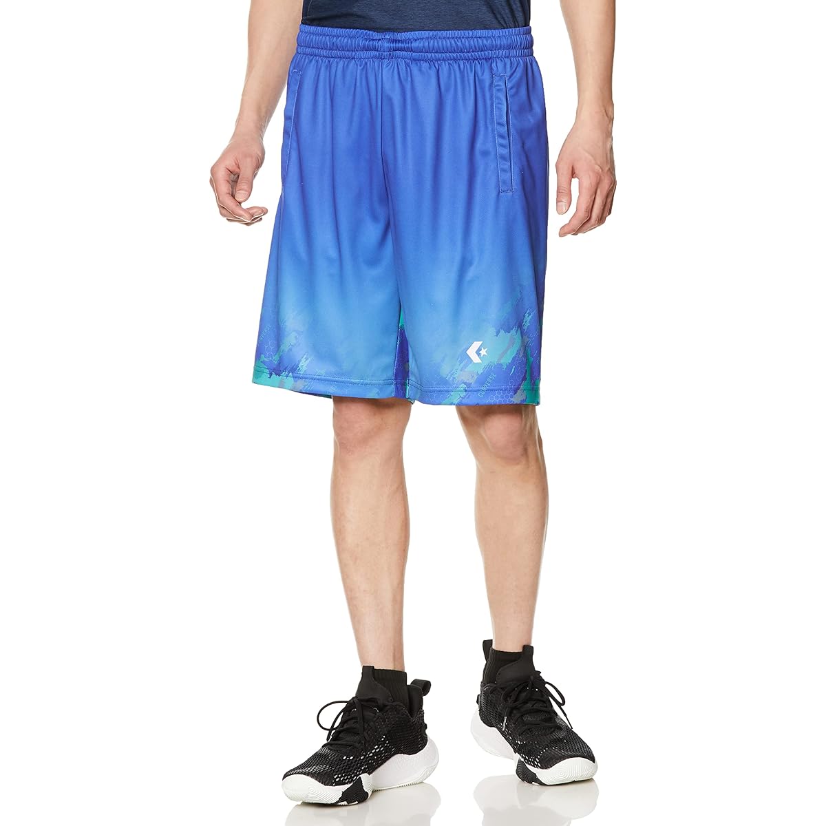 Converse CB231863 Men's Basketball Shorts, Sweat Absorbent, Quick Drying, Practice Pants