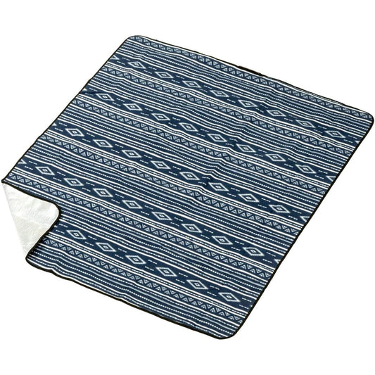 BUNDOK Picnic Sheet 150cm Native Pattern <Navy/White> BD-533 [For 2-3 People] Leisure