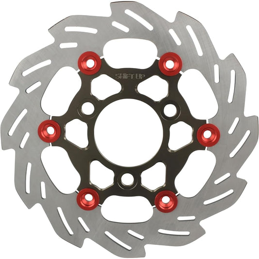 SHIFT UP Wave floating disc rotor 220mm front titanium/red XR50/100 etc. 202050-31