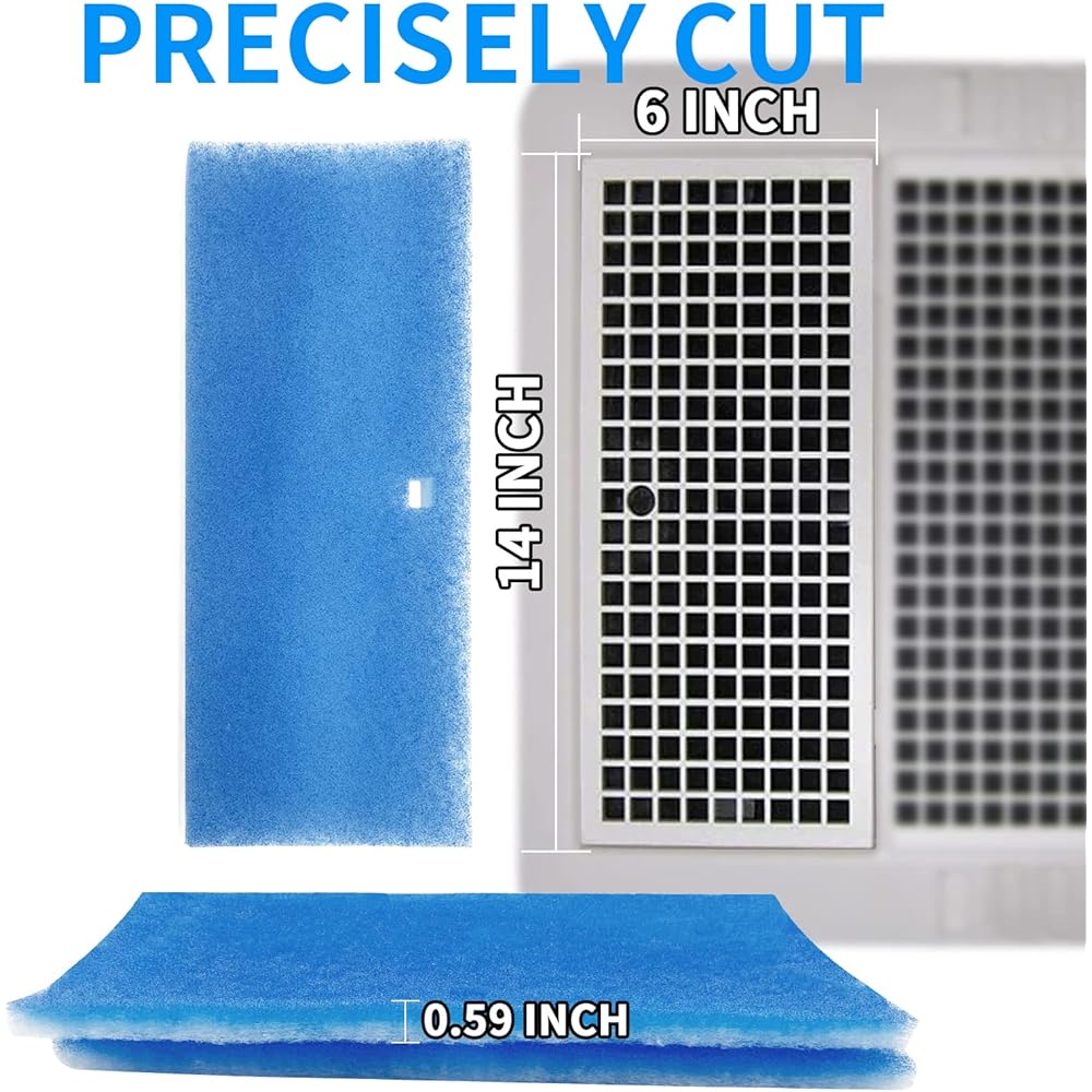 TIKFOAM RV AC Filter 6 x 14 inch RV Air filter [2 filter] MERV 6 AC filter