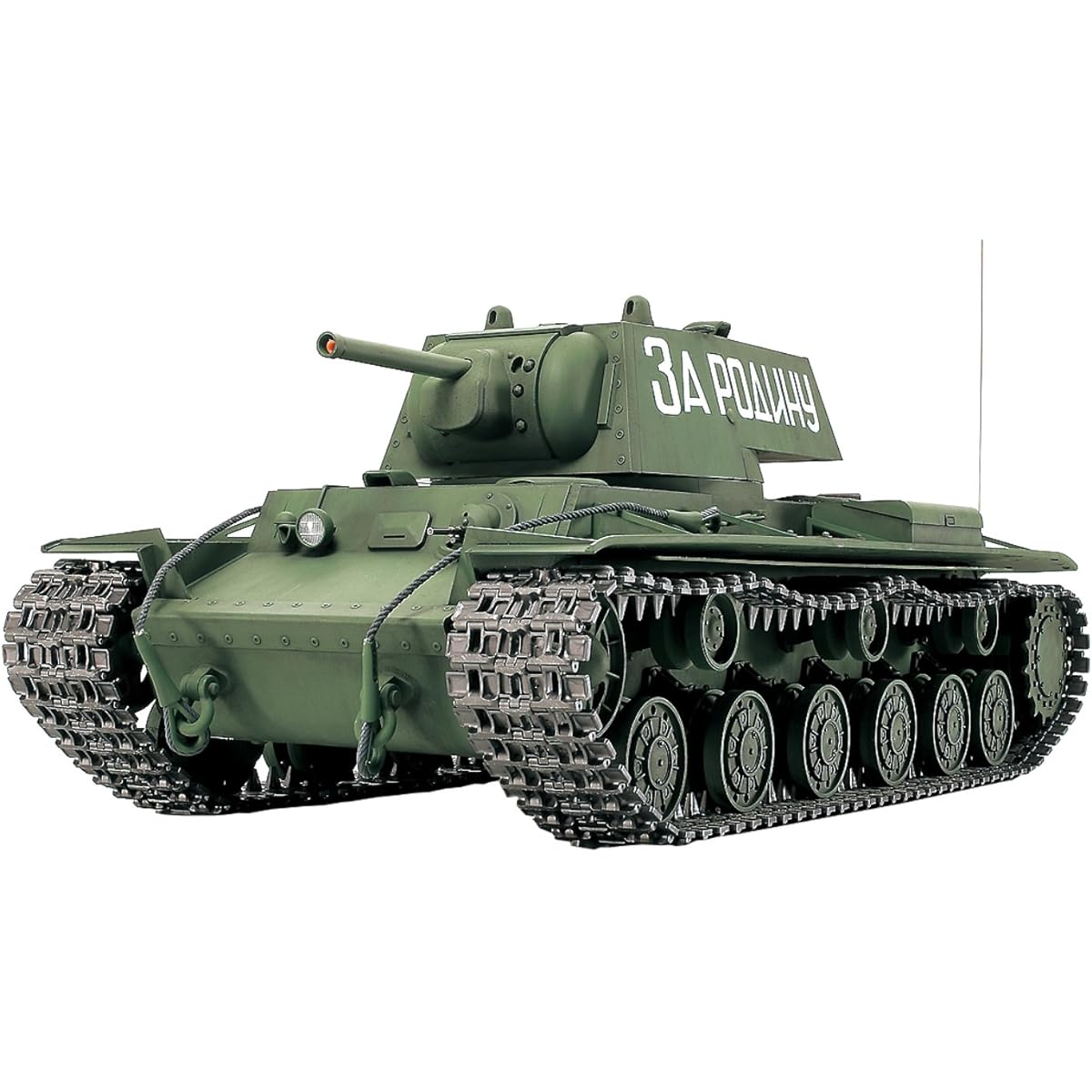 TAMIYA 1/16 Radio Control Tank Series No.27 Soviet KV-1 Heavy Tank Full Operation Set (4-channel radio, battery, charger included) 56027