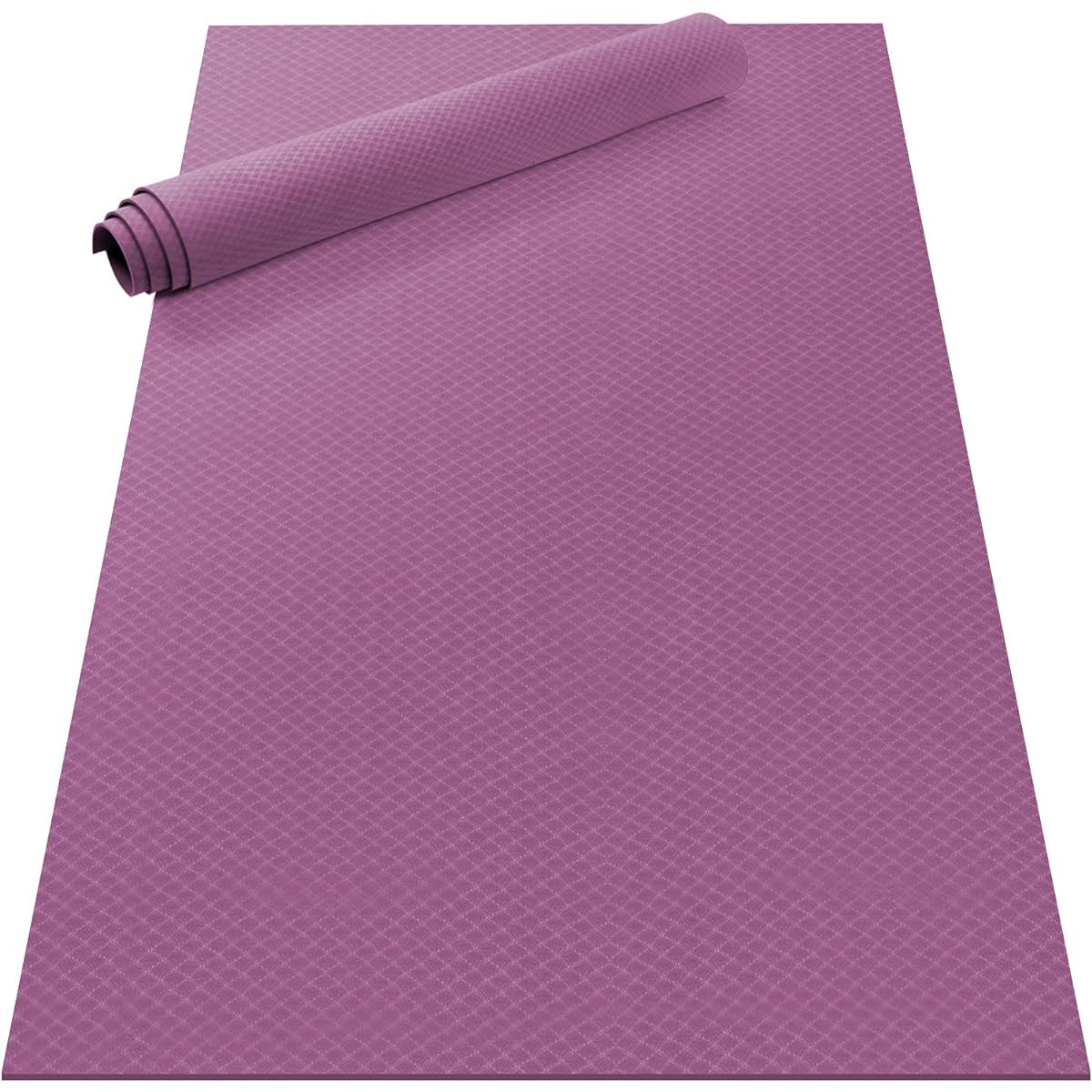 Odoland Yoga Mat with Carry Strap 183x122cm Extra Thick 6mm Non-Slip Training Mat Exercise Mat