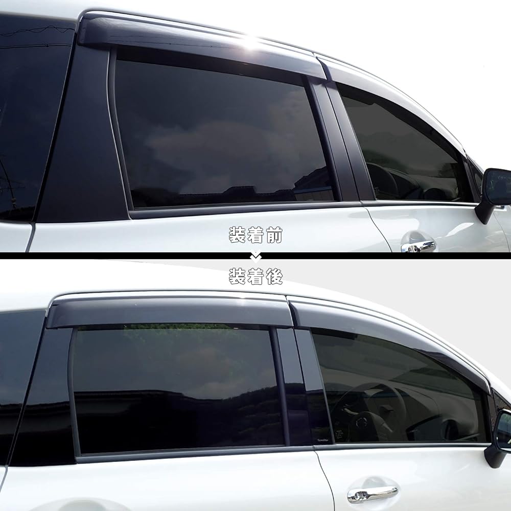 SecondStage Nissan Note E12 Pillar Garnish For Vehicles with Genuine Visor Piano Black/SHN0178BLK
